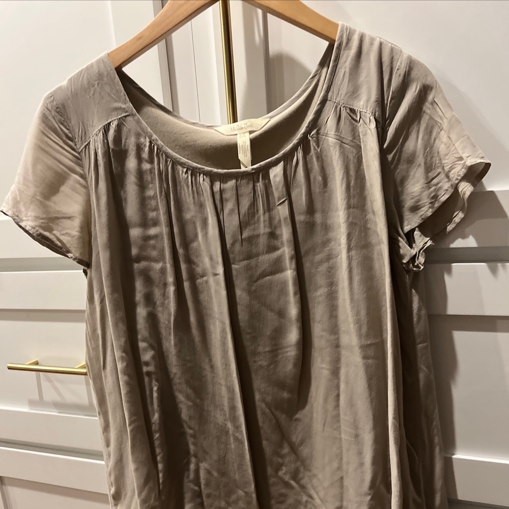 Matilda Jane kakhi blouse NWOT